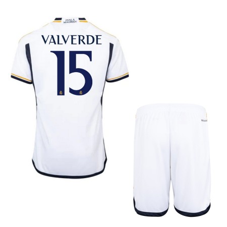 Real Madrid Valverde 15 Thuistenue 2023-24  - Kids